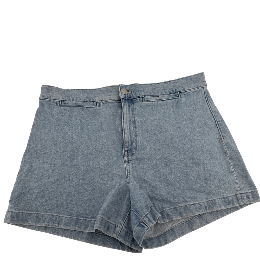 Madewell Emmett Shorts Light Wash Denim High Rise Wide Leg‎ Womens Size 31